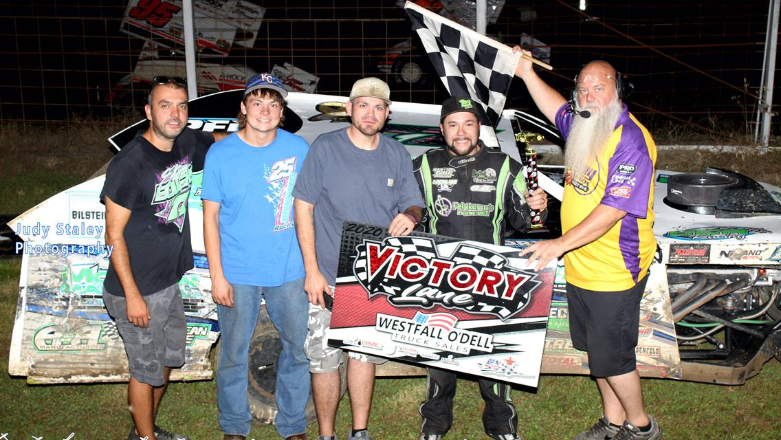 Bowers Wins Third of the Season in IMCA Modifieds, Asher Victorious in E-Mods