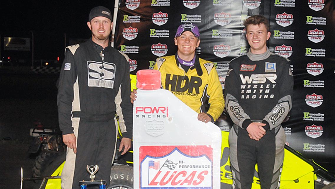 Hank Davis Gets His First in POWRi West Midget Roundup Finale!