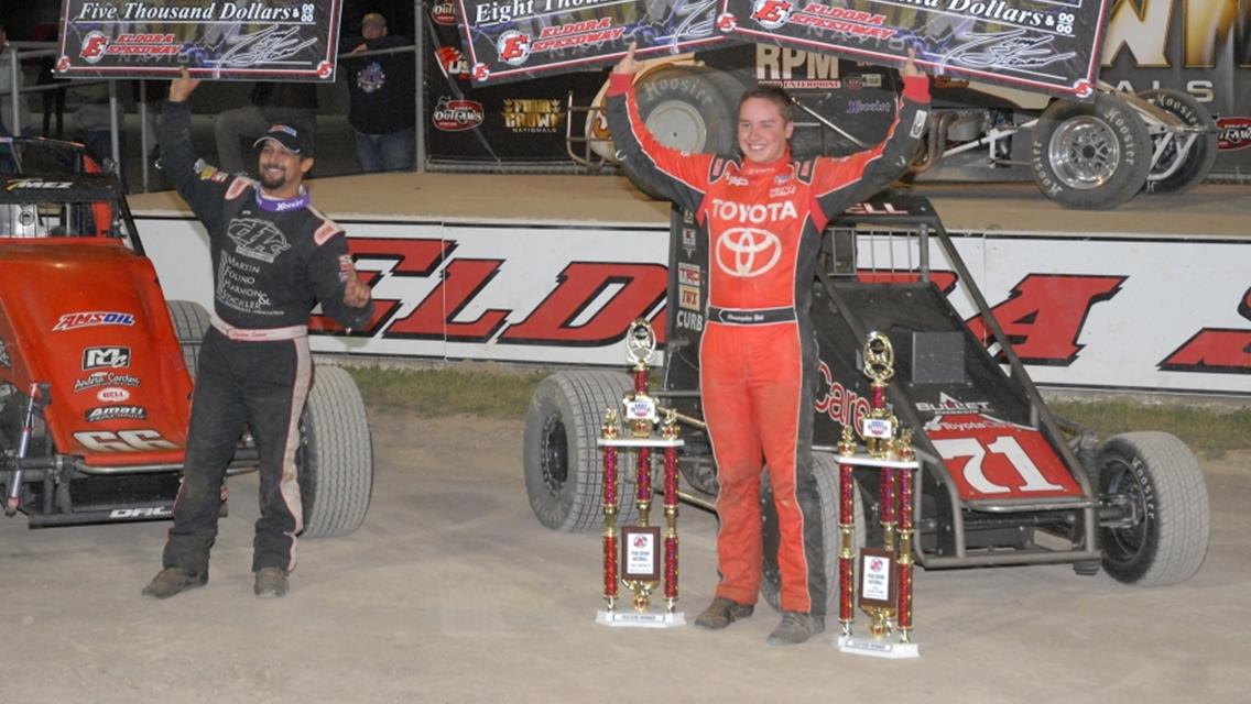 Bell Opens Eldora &quot;4-Crown&quot; with Midget Victory