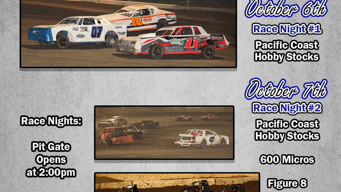 Pacific Coast General Engineering Hobby Stock Nationals to be Streamed