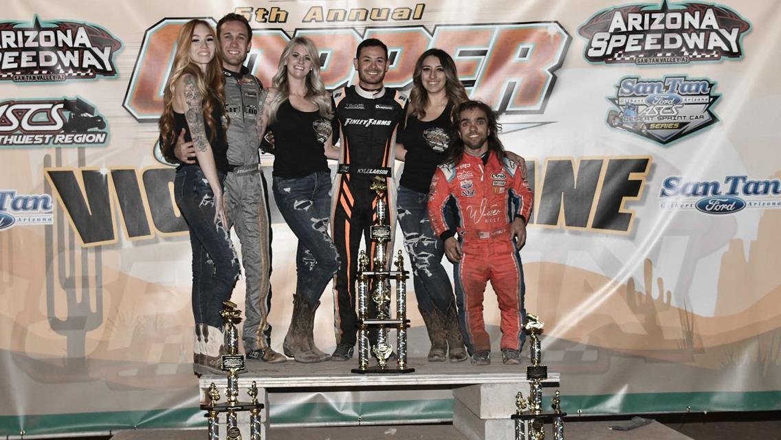 Kyle Larson Sweeps The ASCS Southwest Copper Classic