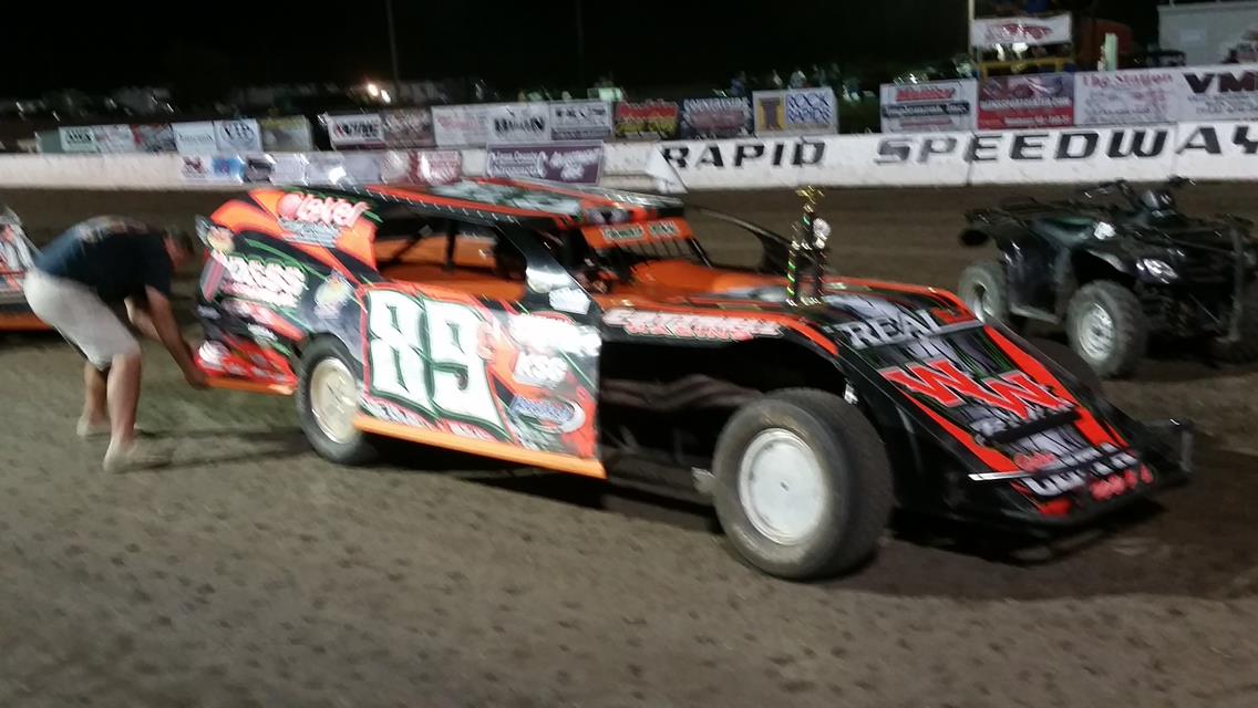 Rookie Crapser rocks Rapid Speedway for first USMTS win!