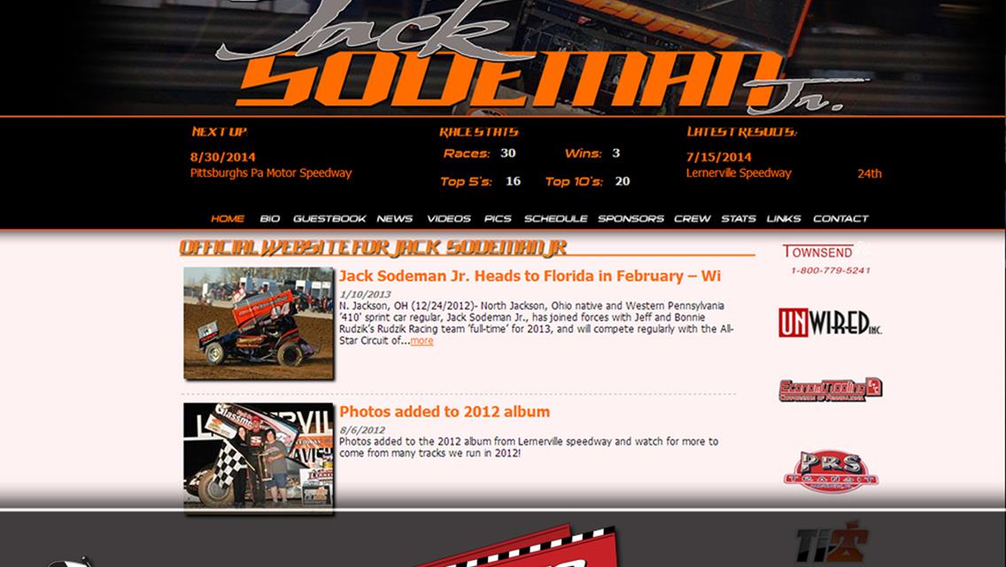 Driver Websites Launches New Website for Jack Sodeman Jr.