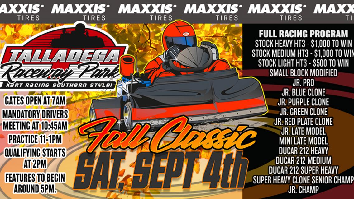 Talladega Raceway Park | September 4th