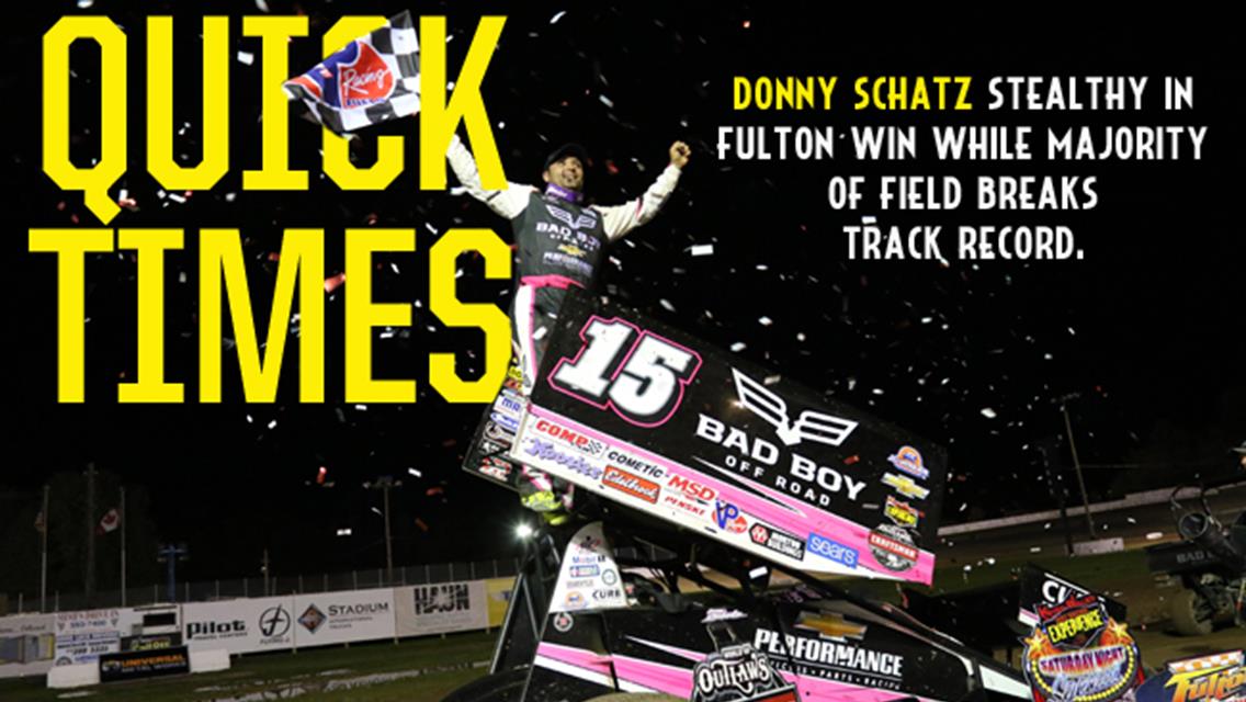Schatz Stealthy in Fulton Win