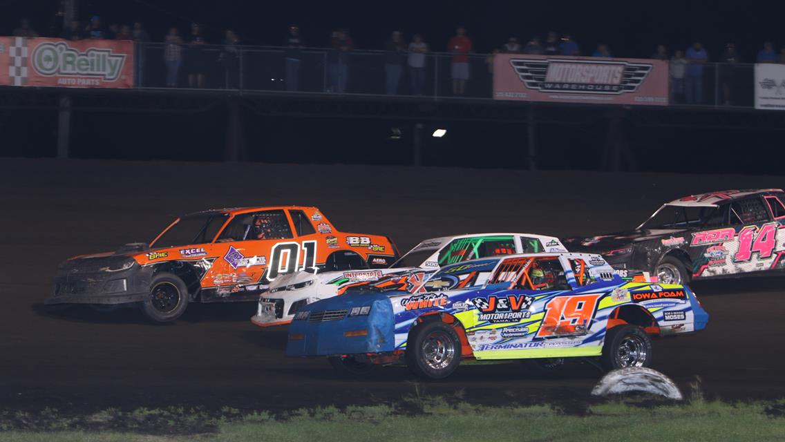 Schmidt repeats in Stock Cars, Gustin, Anderson, Christensen, and Glick see first checkers