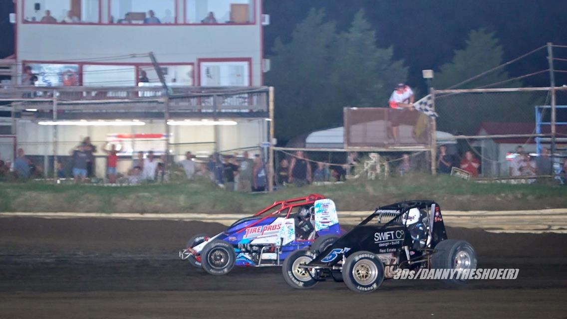 It's Kyle Clark At The Line For USL Score At Creek County Speedway!