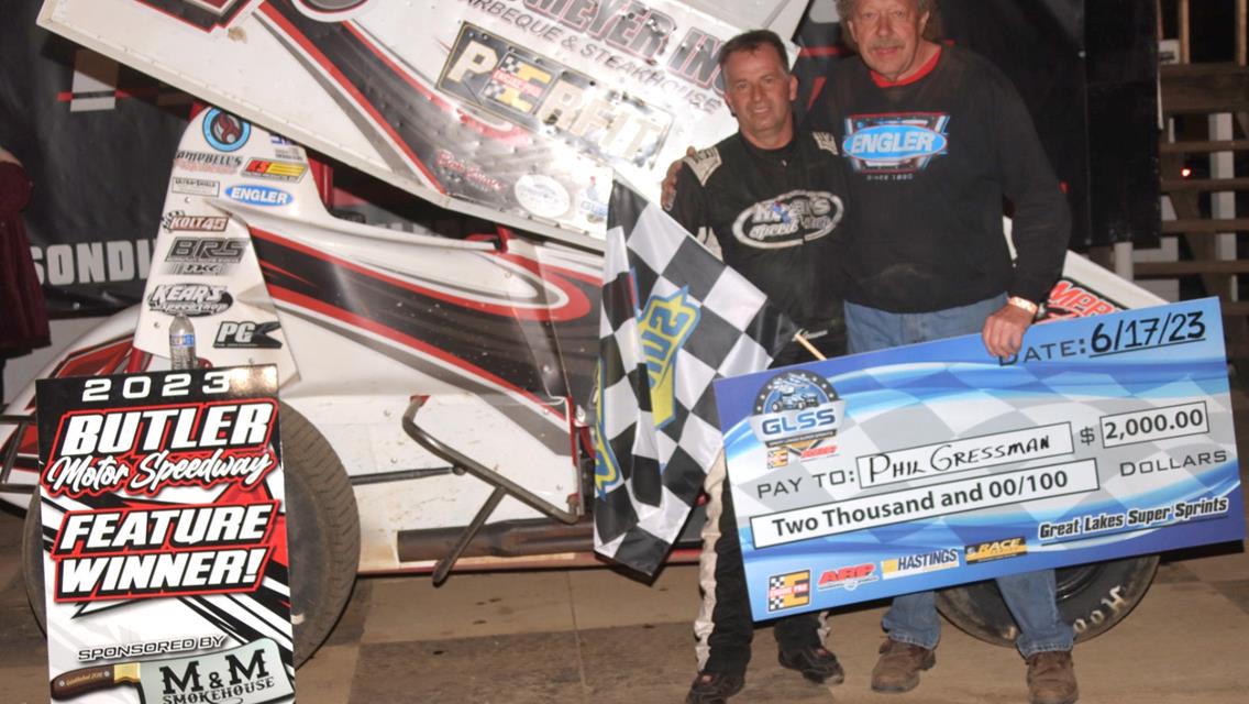 GRESSMAN DOUBLES UP THIS WEEKEND WITH HIS SECOND WIN AT BUTLER SPEEDWAY