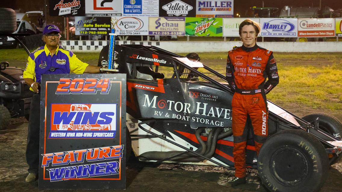 Xavier Doney takes the win at Crawford Speedway!