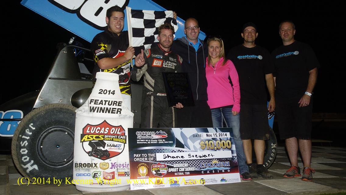 Shane Stewart on top at Cocopah with Lucas Oil ASCS