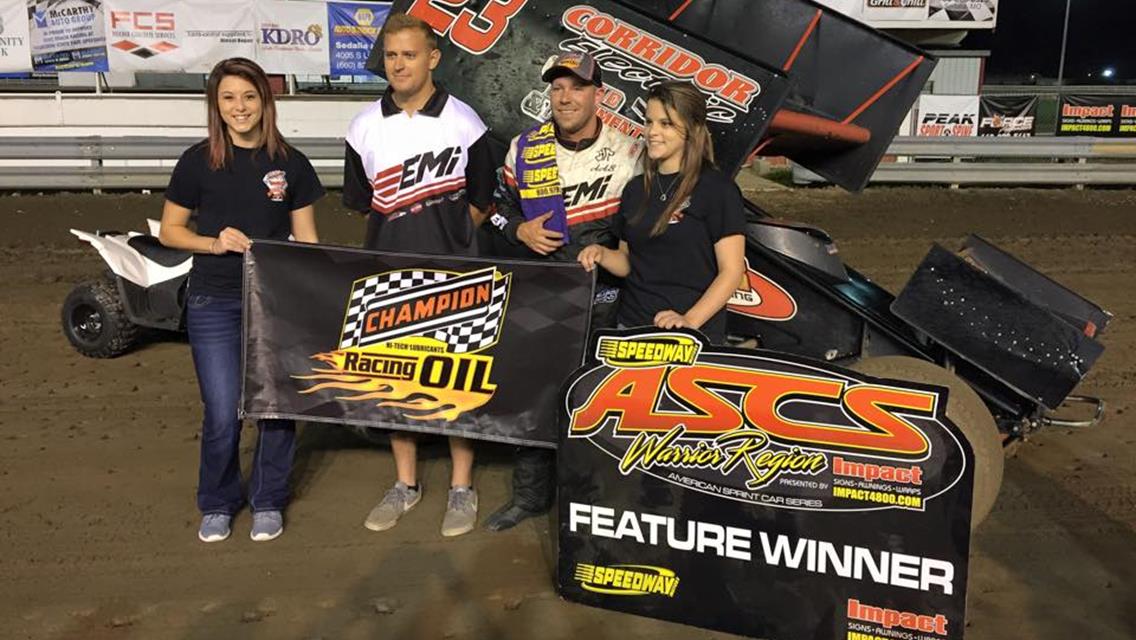 Bergman Captures ASCS Warrior Region Win at Missouri State Fair Speedway