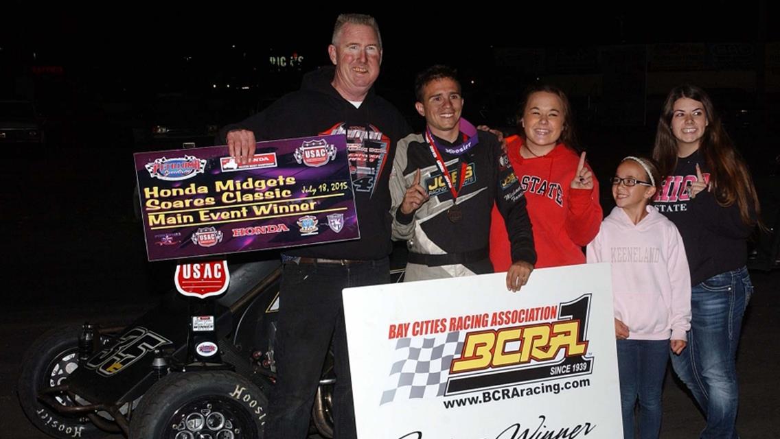 Faccinto Logs Last-Lap Midget Victory at Petaluma