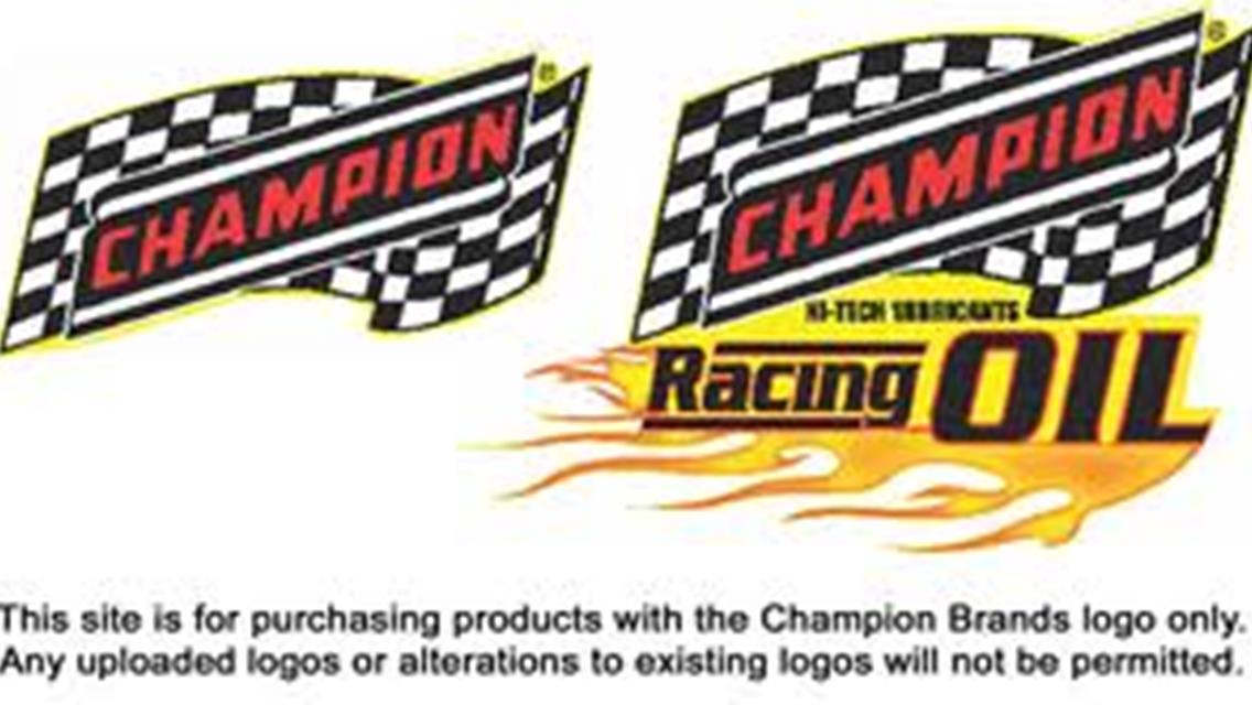 Michael Bookout selected for Champion Hi-Tech Lubricants &quot;Elite Racer&quot; Program