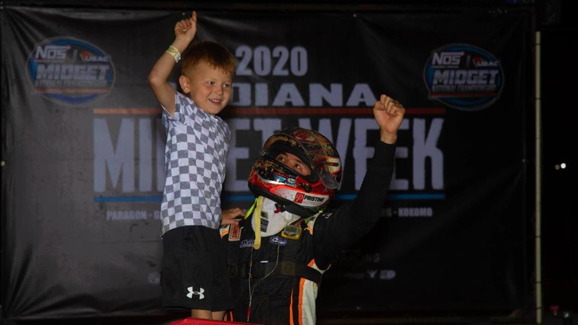 This time, Larson comes from 15th at Lincoln Park