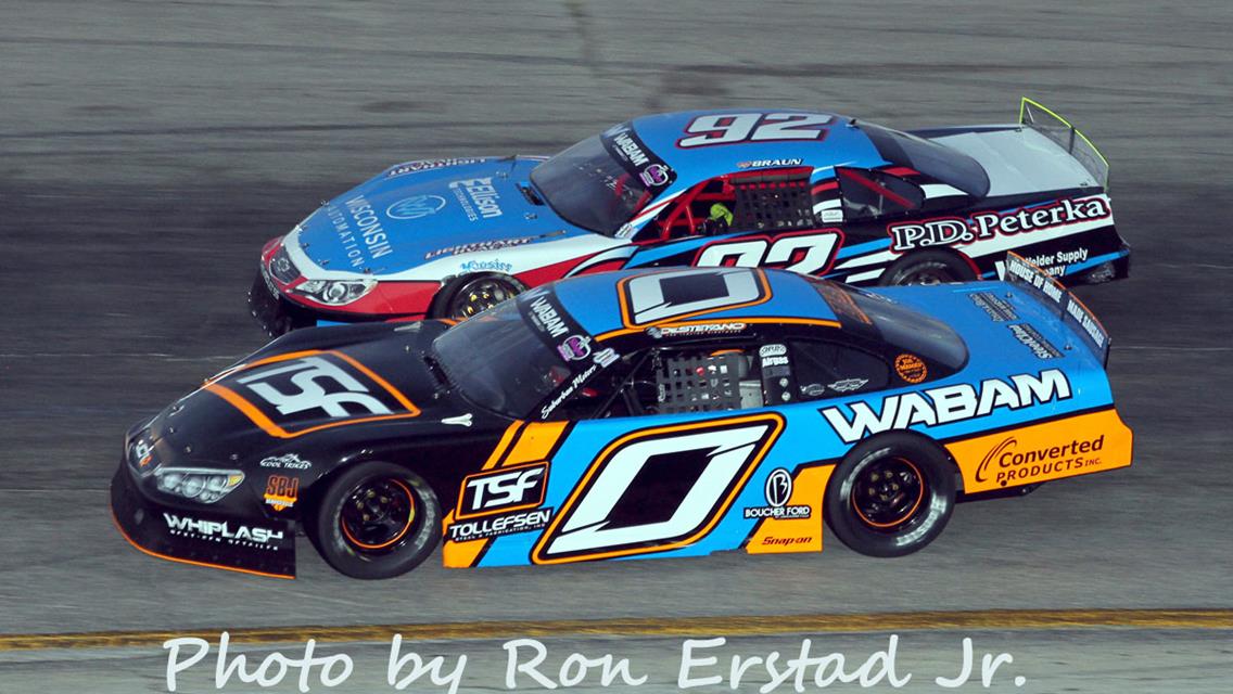 RJ Braun Tops Destefano for first Super Late Model Feature Win at Slinger