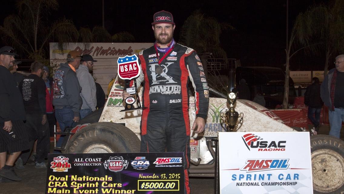 Ballou&#39;s Perris Streak Continues with Friday Oval Nationals Preliminary Win