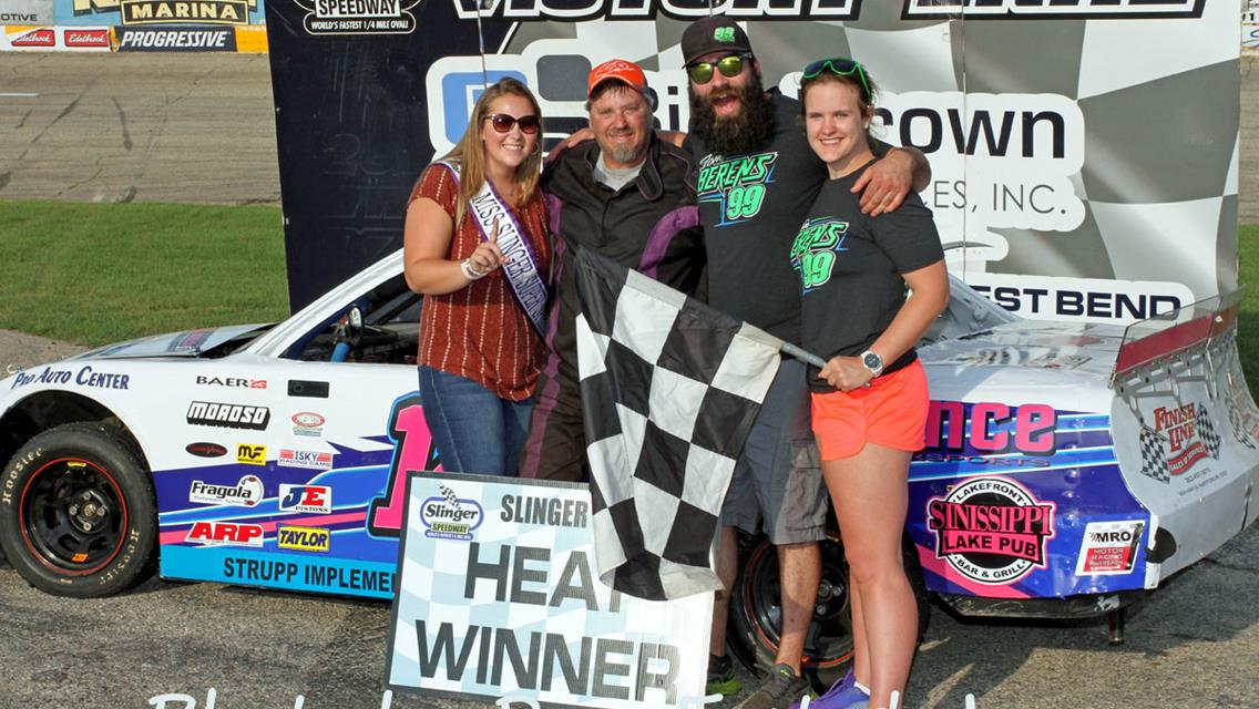 Apel Wins after Leaders Tangle at Slinger