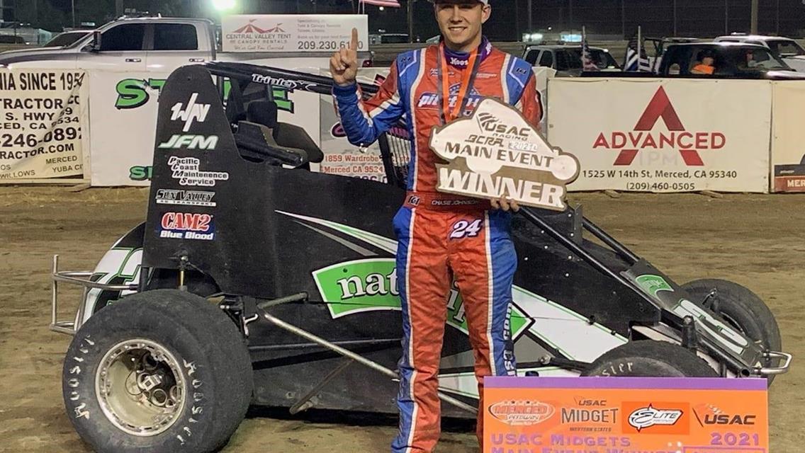 Chase Johnson Enjoys Successful Start to July With USAC Western States Midget Win and Top 10s in New Sprint Car Ride