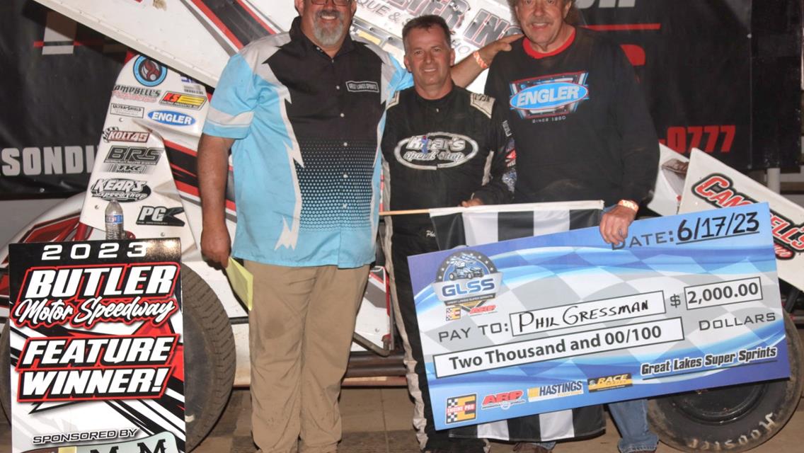 GRESSMAN DOUBLES UP THIS WEEKEND WITH HIS SECOND WIN AT BUTLER SPEEDWAY