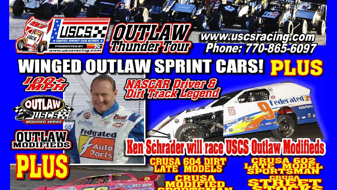 USCS Sprints and Mods top 13th annual Frostbuster 150 card at Magnolia Motor Speedway Saturday 2/27