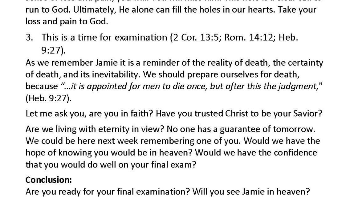 REMEMBERING JAMIE CAMPBELL...