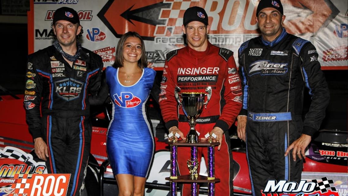 MATT HIRSCHMAN SCORES BIG WIN AT EVANS MILLS RACEWAY PARK IN RACE OF CHAMPIONS MODIFIED SERIES COMPETITION
