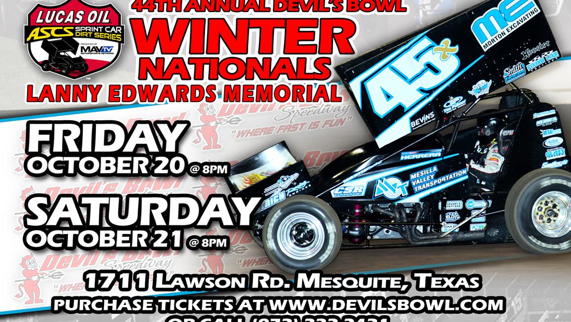 It’s Devil’s Bowl Winter Nationals Weekend