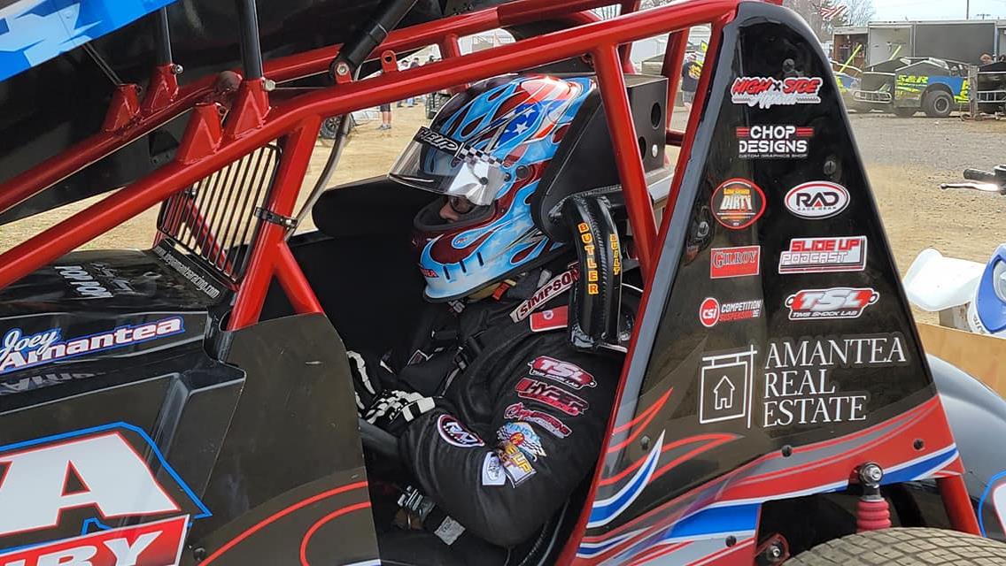 Amantea Captures Career-Best Third-Place Finish With USAC East Coast Wingless Sprint Cars