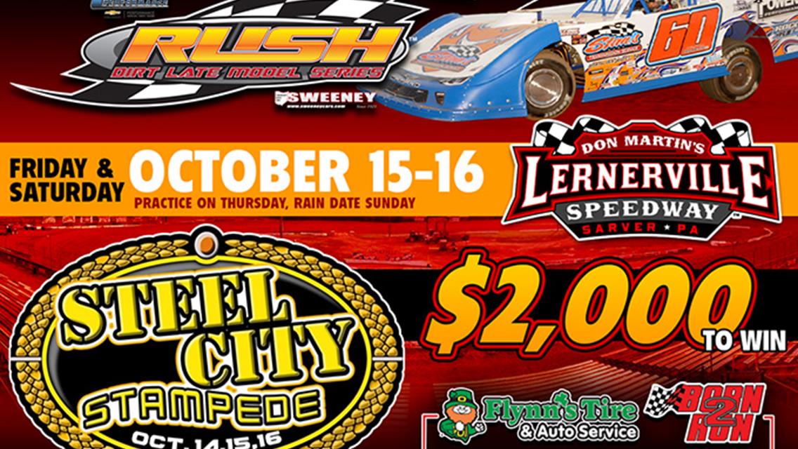 PACE RUSH SERIES TO CLOSE OUT 2021 THIS WEEKEND AT LERNERVILLE'S "STEEL CITY STAMPEDE"; FLYNN'S TIRE/BORN2RUN LUBRICANTS LATE MODEL TOUR; RUSH SPRINT