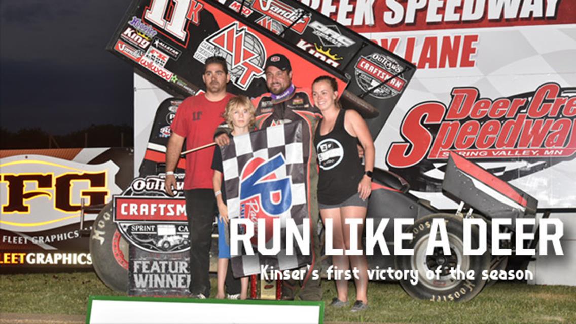 Redemption: Kraig Kinser Wins the Clash at the Creek at Deer Creek Speedway