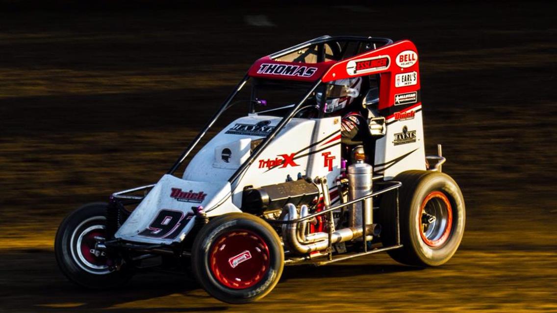 Thomas Earns Two Top Fives During POWRi Action at Angell Park