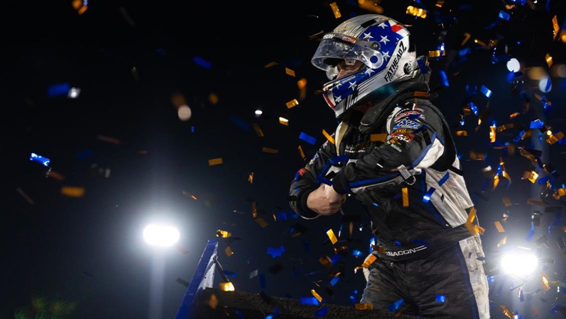 MACHO MAN MAGIC: LATE RACE PASS AT TRI-STATE SPEEDWAY LEADS BRADY BACON TO FIRST WORLD OF OUTLAWS WIN