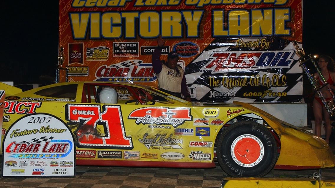 Don O'Neal's First Visit to Cedar Lake in 14 Years Nets Lucas Oil Late Model Dirt Series Win