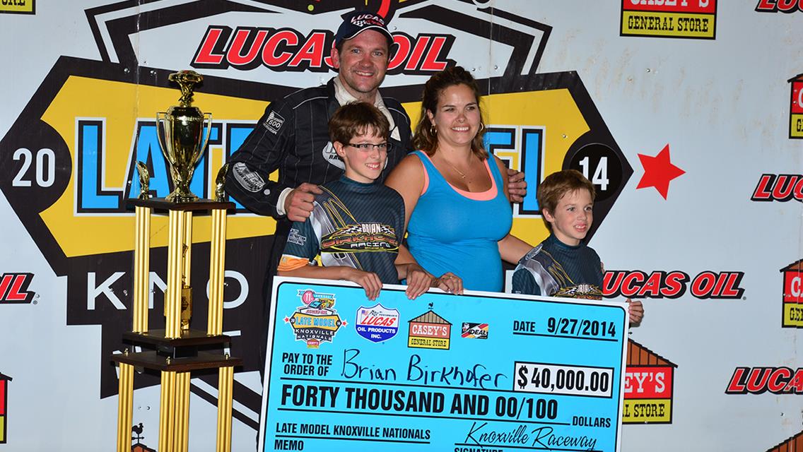 Birkhofer Battles Hard to Win Lucas Oil Late Model Knoxville Nationals