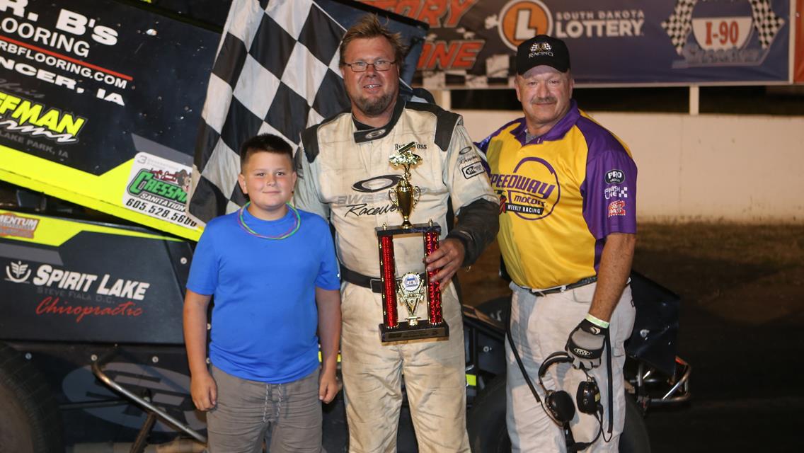 Voss scores first at I-90 Speedway, Gulbrandson claims win by 0.002