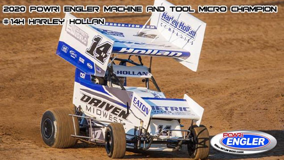 Hollan Takes 2020 POWRi Engler Machine &amp; Tool 600cc Micro Sprint League Championship