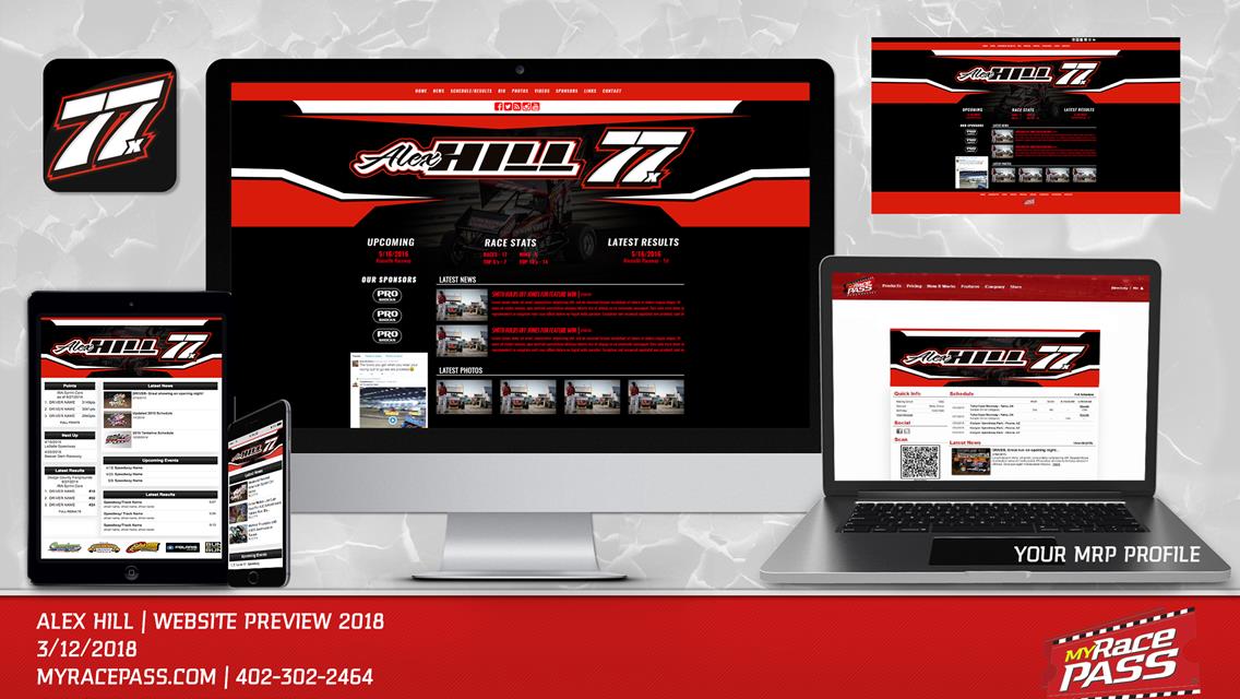 MyRacePass Creates New Driver Website for Alex Hill