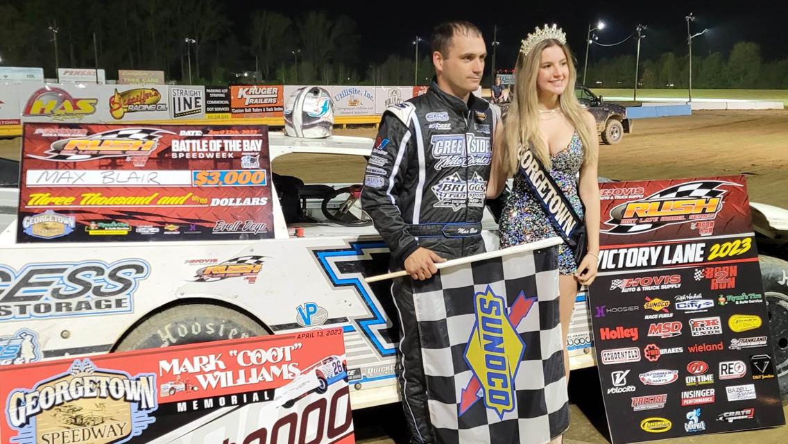 MAX BLAIR’S 1ST FLYNN’S TIRE TOURING SERIES VICTORY IN 2.5 YEARS IS MILESTONE WIN #30 &amp; COMES AT GEORGETOWN IN NIGHT 2 OF THE 3C GRAPHIX “BATTLE OF TH