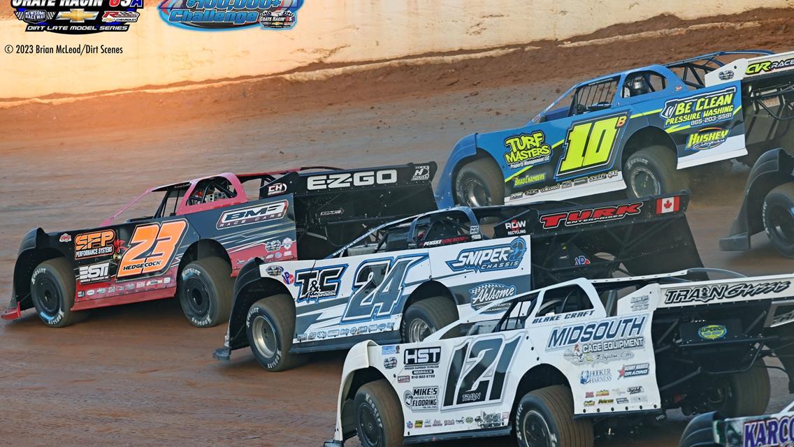 411 Motor Speedway (Seymour, TN) – Crate Racin’ USA – J.T. Kerr Memorial – June 24th, 2023. (Brian McLeod photo)