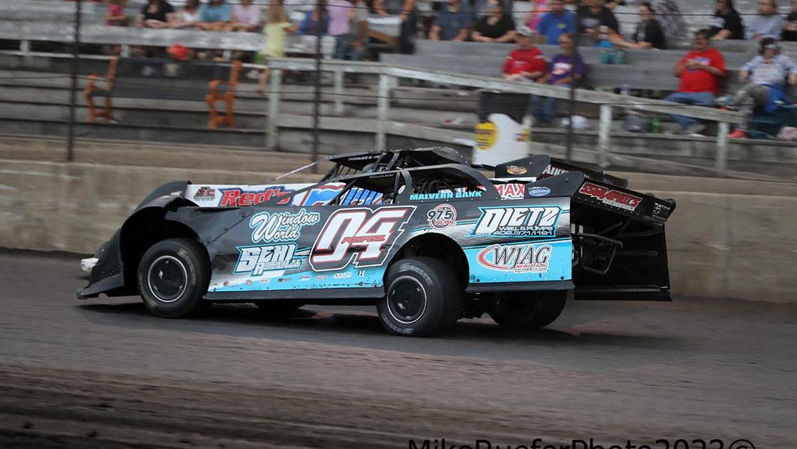 Kossuth County Speedway (Algona, IA) – Hoker Trucking Series / Malvern Bank Series – Hovings &amp; Harken Memorial – August 5th, 2023. (Mike Ruefer Photo)