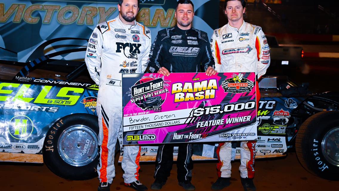 Brandon Overton takes Hunt the Front Super Dirt Series opener at Talladega Short Track