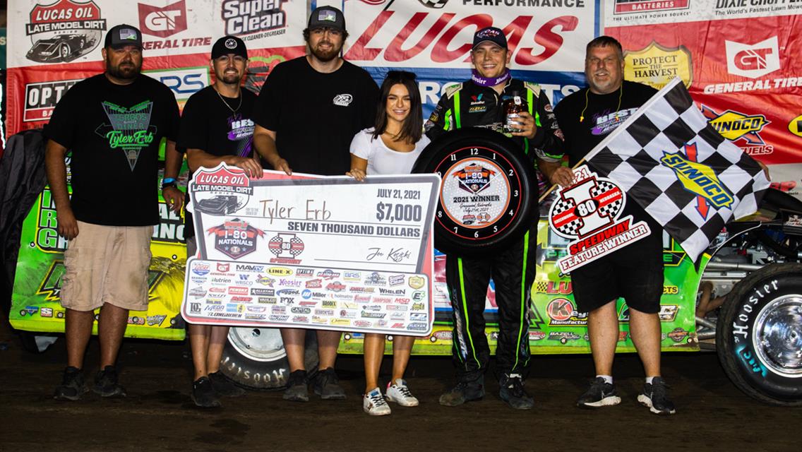 Tyler Erb Tames Lucas Dirt Field at I-80-Wednesday Night