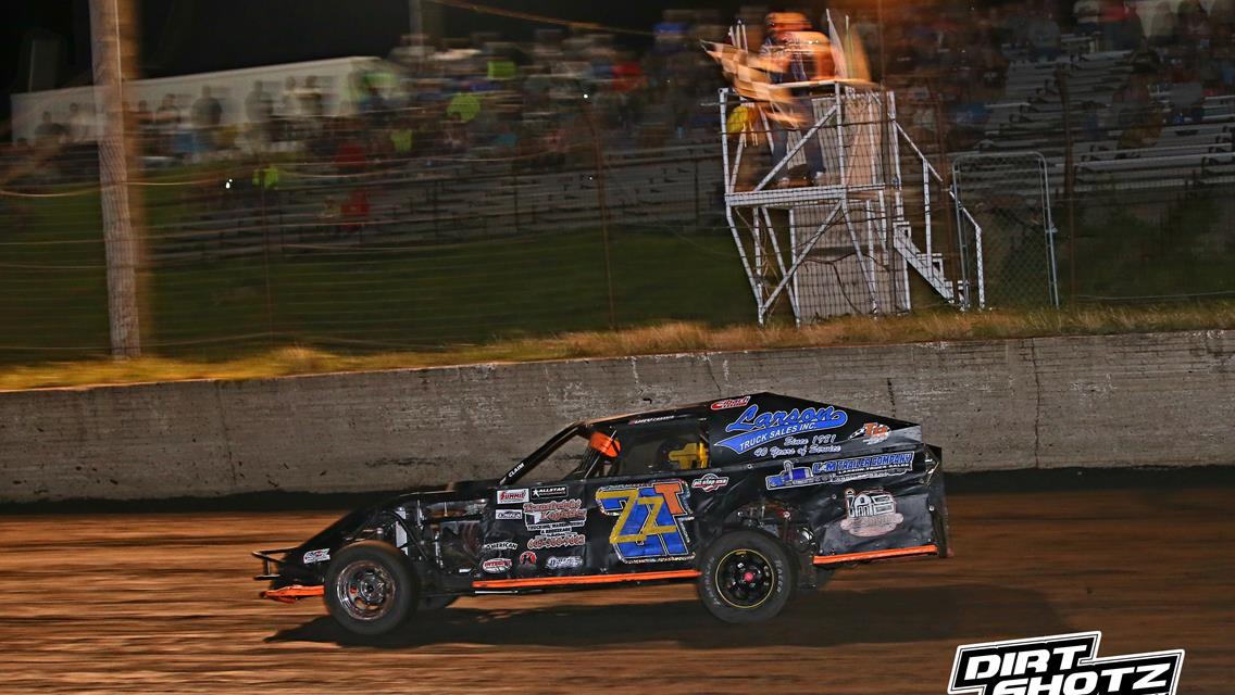 14-year-old Amelia Eisenschenk wins at I-90 Speedway