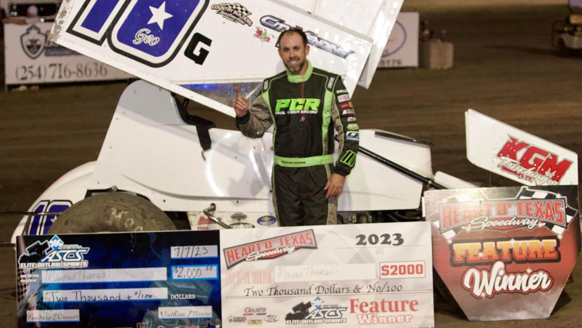 Marcus Thomas Romps ASCS Elite Outlaw At Heart O&#39; Texas Speedway