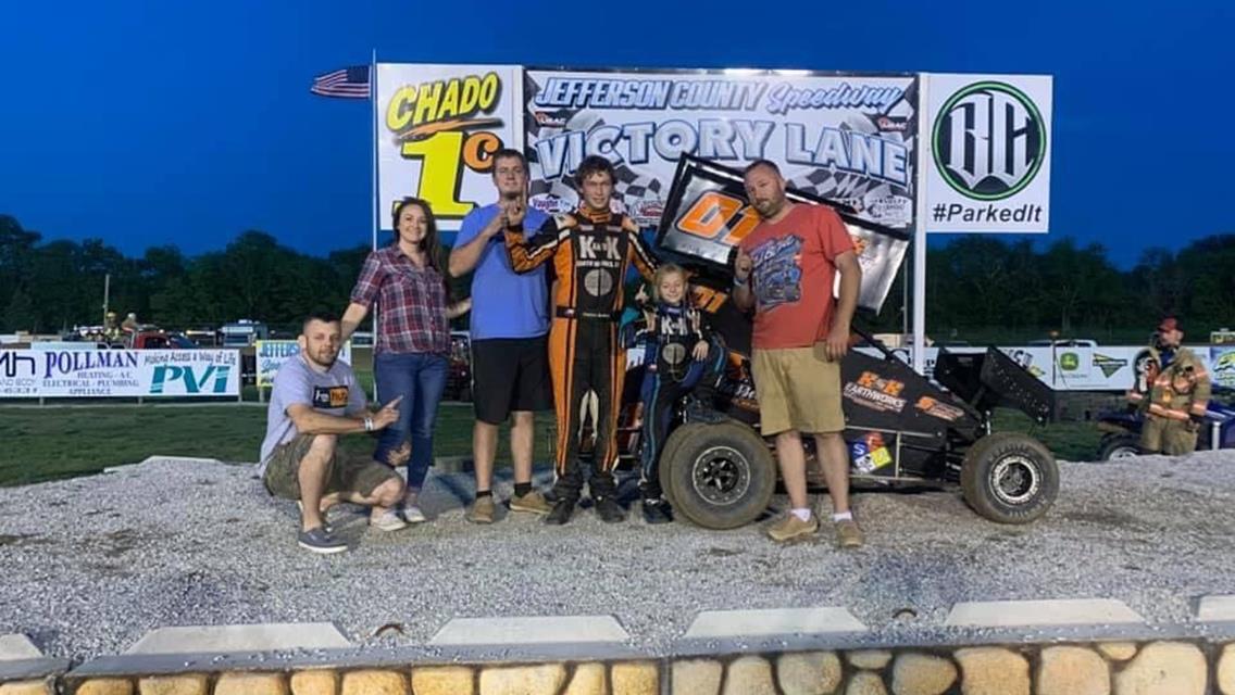 Weldon Buford Doubles Up and Cole Vanderheiden is Victorious in NOW600 Jayhusker Action at Jefferson County Speedway