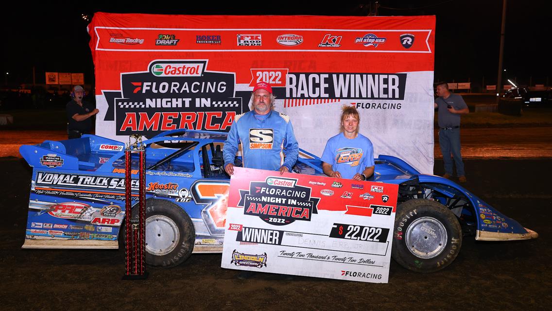 Dennis Erb Jr. Registers Castrol FloRacing Night in America Lincoln Triumph