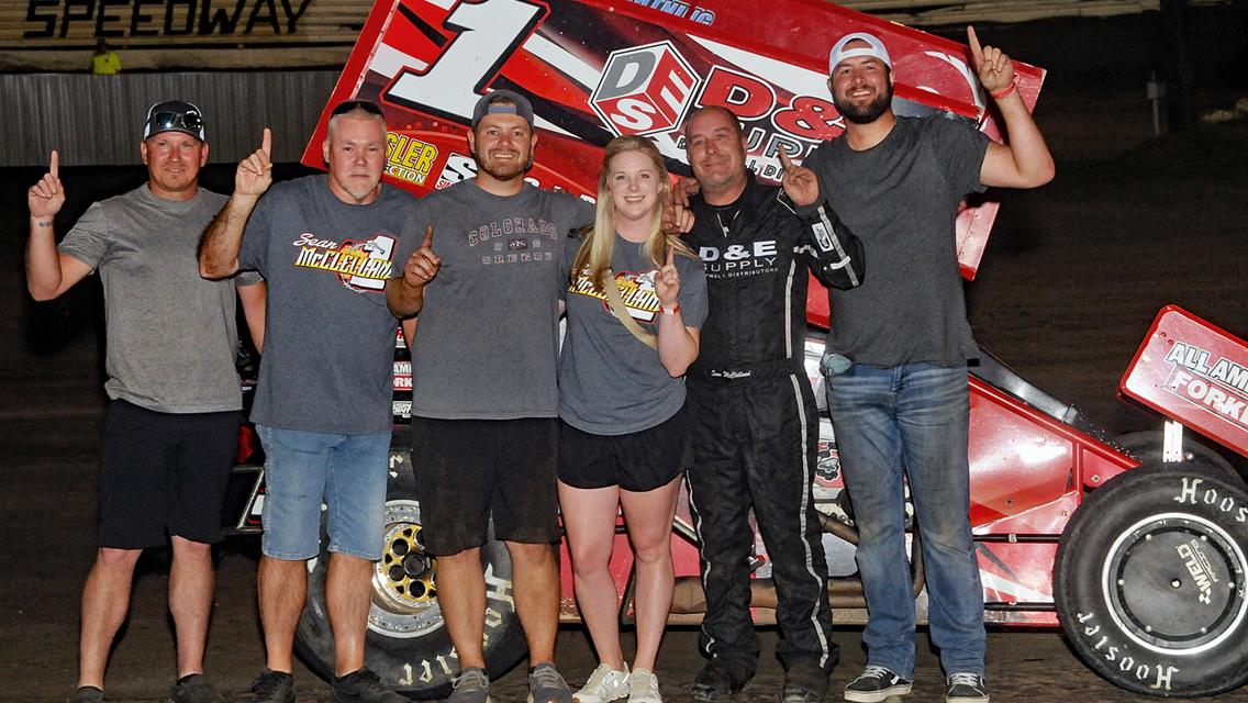 Sean McClelland Is The Man At Creek County Speedway With The American Sprint Car Series!