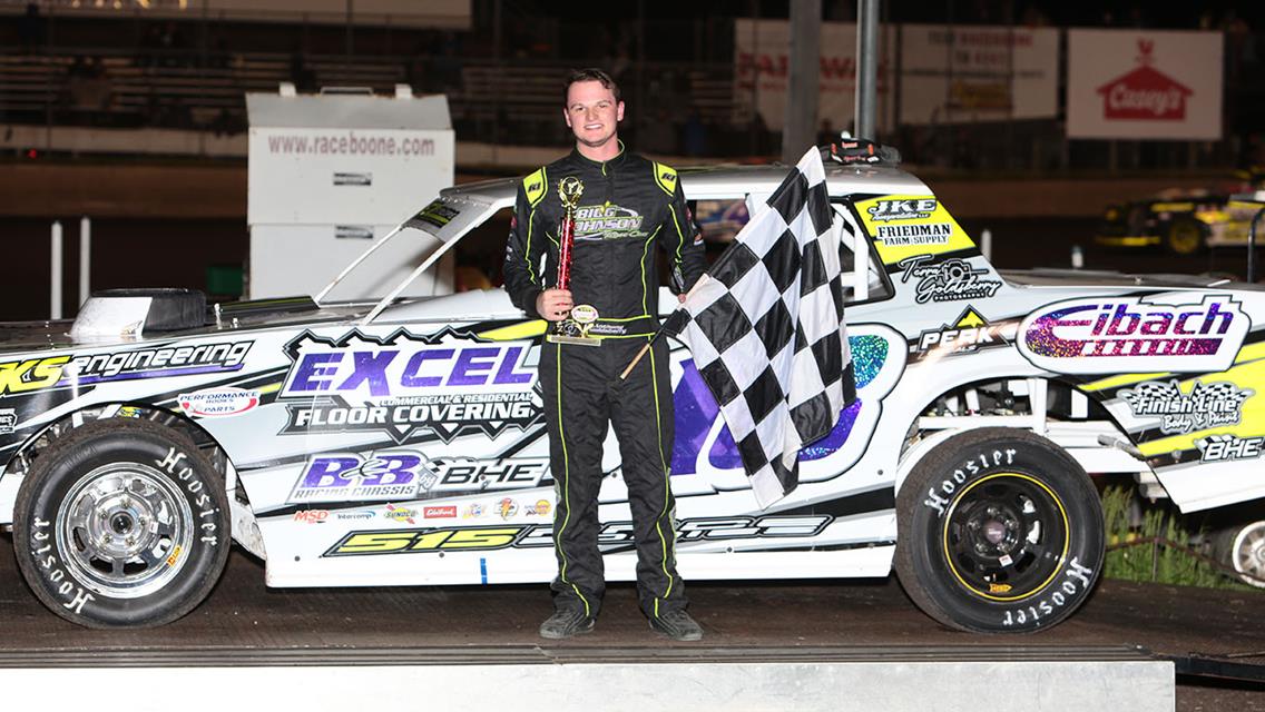 Roberts takes Modified win by inches, Goldsberry, Pestotnik, Smith, Bryan, and Haggard also find checkers