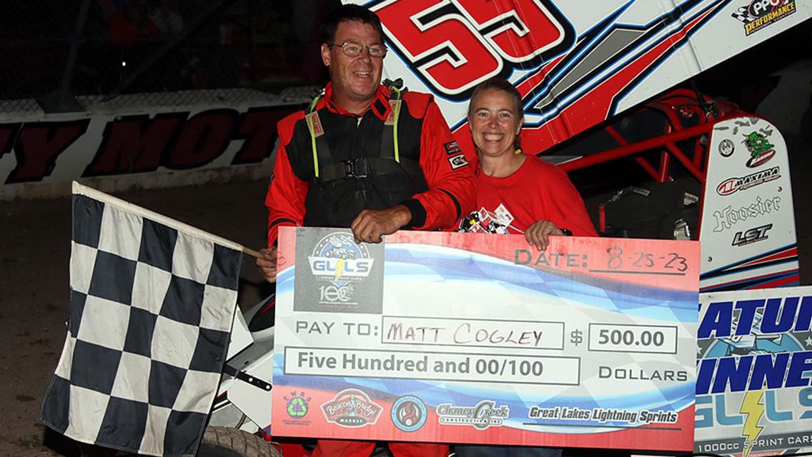 MATT COGLEY LEAVES VICTORIOUS FROM TRI-CITY MOTOR SPEEDWAY