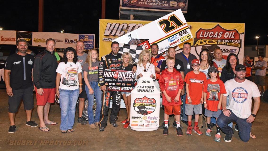 Brian Brown Pockets $15,000 To Win Lucas Oil ASCS High Roller Classic